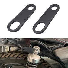 2PCS Motorcycle Rear Turn Signal Mounting Bracket, Motorcycle Black/Straight