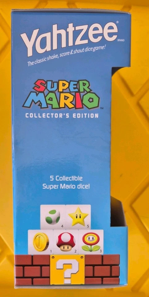 Hasbro Yahtzee Dice Game 2010 Super Mario Bros Collector's Edition NIB - Image 4 of 4