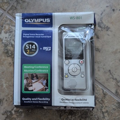 OLYMPUS WS-801 Handheld Digital Voice Recorder 2GB Memory with microSD slot NEW