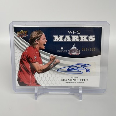 2010 Upper Deck Soccer Sonia Bompastor WM-SB WPS Marks Auto /100 Football Card