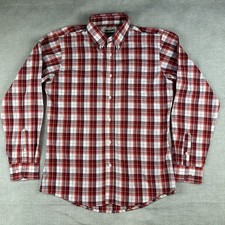 Wrangler Riata Shirt Boys XL Red Plaid Button Up Long Sleeve Rodeo Cowboy Ranch