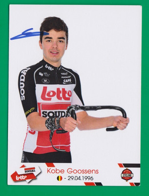 CYCLING cycling card KOBE GOOSSENS team LOTTO SOUDAL signed