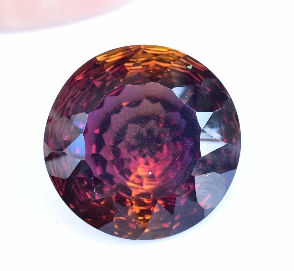 Untreated Natural Bi-Color Ametrine 30.30 Ct Round AGL Certified Loose Gemstone - Image 2 of 4