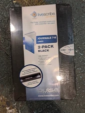 New LIVESCRIBE LINED JOURNAL NOTEBOOKS 2-PACK - 5-1/2” X 8-1/4” - 198 PAGES