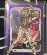 2024 Topps Cosmic Chrome - C.J. Abrams #143 Purple Nebula Refractor /150