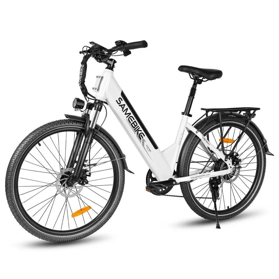 SAMEBIKE 26 Zoll Damen E-Bike 500W 36V/15AH Elektrofahrrad mit korb 90KM Citybike 7G
