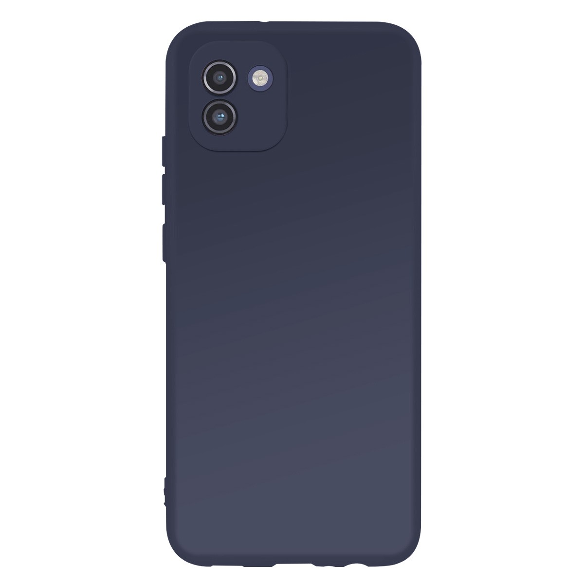 Coque silicone bleu Jaym pour Galaxy A03 4G avec intérieur microfibre chic