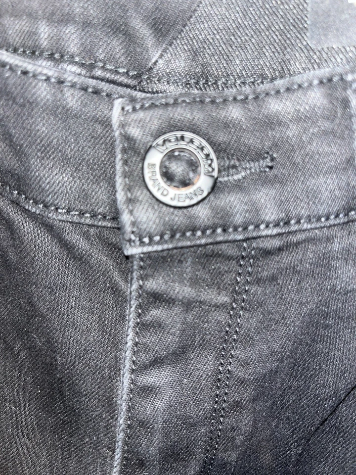 Volcom Billow Loose fit Stoney Black Jeans Size 26/12y Logo - Image 4 of 4