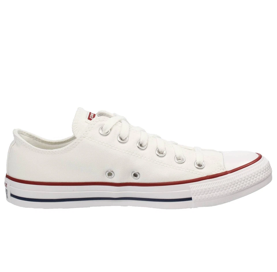 Converse All Star Ox Bianco - Donna Scarpe Sneakers Sportive - Imagen 2 de 3