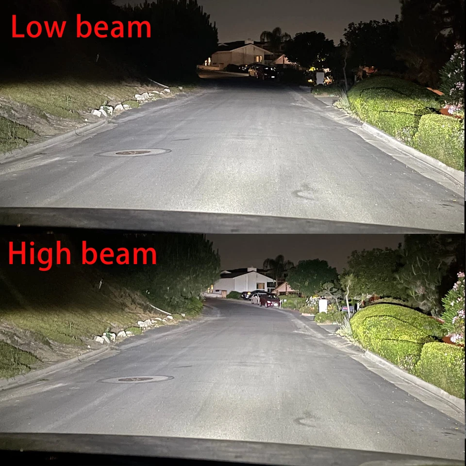 Kit de faros antiniebla de haz alto bajo LED para Mercedes-Benz 300E 1990-1993 Foto 3 de 4