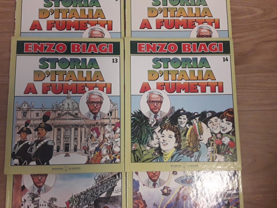 Enzo Biagi, Storia d'Italia a Fumetti incompleta ( 13 volumi su 15), Mondadori foto 5
