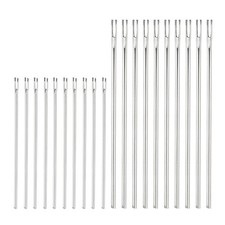 PATIKIL 20 Pcs Doll Hair Rerooting Needles, 0.6mm/0.8mm Silver Tone