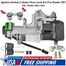Interruptor de encendido cilindro cerradura de puerta con llaves juego completo para Honda CRV 2002-2006