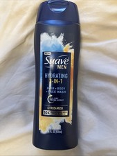 Suave Men 3 in 1 Mens Hair, Face and Body Wash 18 oz