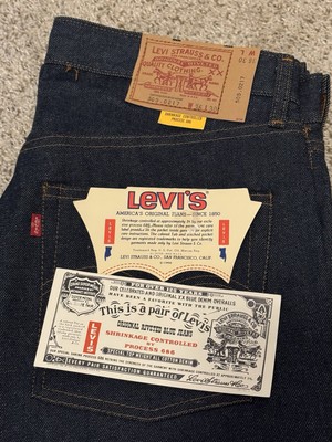 Vintage Levis 505 1970s Jeans Deadstock NOS Dark Wash Mens | eBay