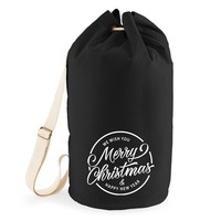 Seesack Merry Christmas Schriftzug Geschenkidee Merry Christmas Geschenk PräSent