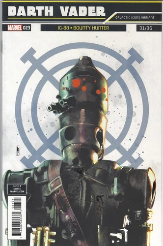 STAR WARS #023  GALACTIC ICON VARIANT IG-88 BOUNTY HUNTER MARVEL COMICS