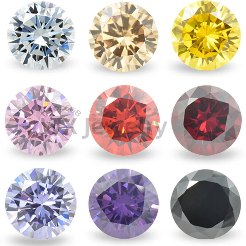 Pietre di zirconia cubica trasparenti sfuse cabochon sfaccettate con retro appuntito per nail art, orecchini, bracciali, ciondoli