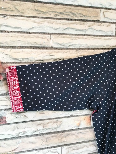 Spolverino kimono corto pura seta giacca cardigan mantello accappatoio sciolto nero KMS2556 - Foto 4 di 5