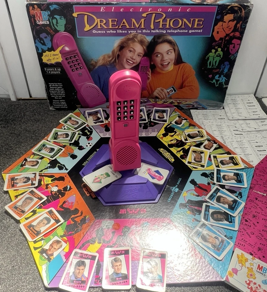 Vintage Dream Phone MB Games Electronic Board Game 1992 Working Phone Incomplete - Image 4 of 4