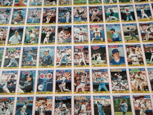 1988 Topps UK Mini Baseball Uncut Sheet of Baseball Cards - Picture 2 of 6