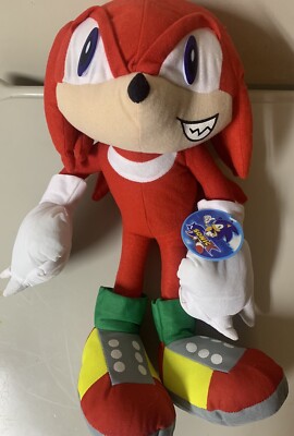 SEGA Knuckles 18'' SonicX The Hedgehog Plush Figure Toy Network 2004 NWT Read