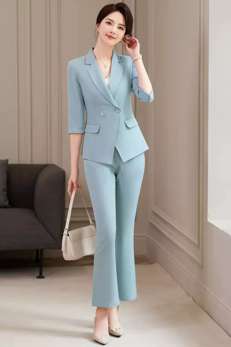 Traje azul celeste mujer new arrivals