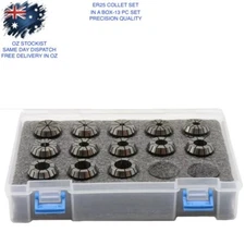 COLLET SET 25 IN A BOX 15 PC SET PRECISION QUALITY UNDER 10 MICRONS.01MM 3-17MM