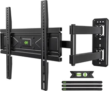 TV Wall Mount for 26-60 Inch TVs 80 lbs, Single Articulating Arm, Full Motion TV