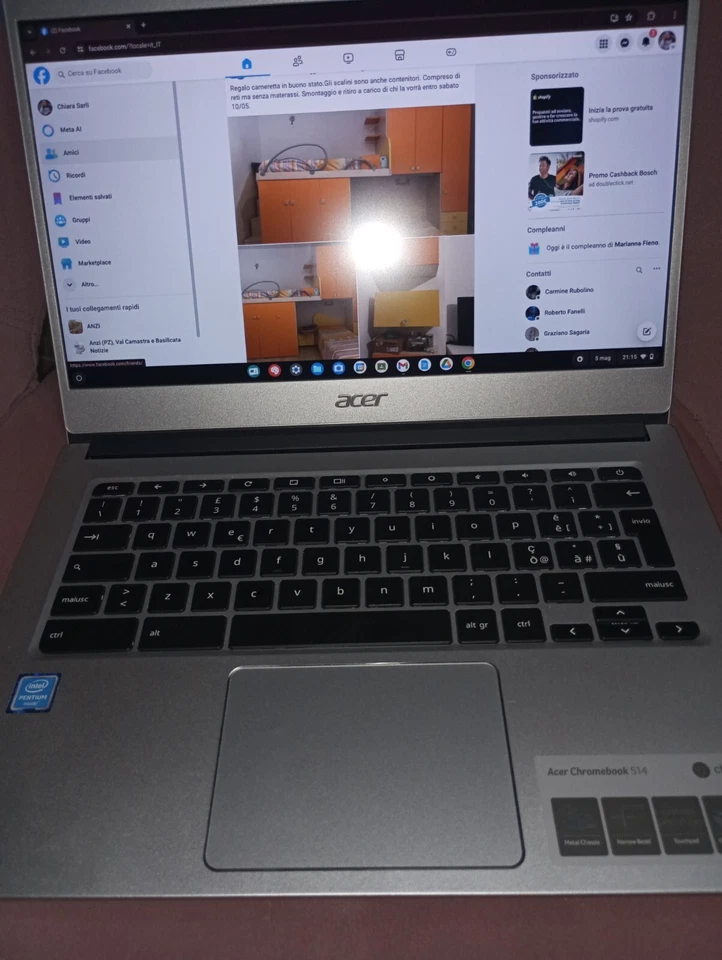 pc portatile Acer 514 chromebook - Immagine 4 di 4
