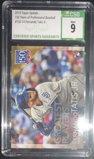 2019 Topps Update Fernando Tatis Jr Blue 150 Years Rookie RC #14 CSG 9 MINT