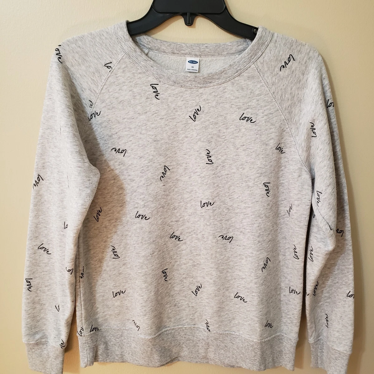 Old navy store love sweatshirt