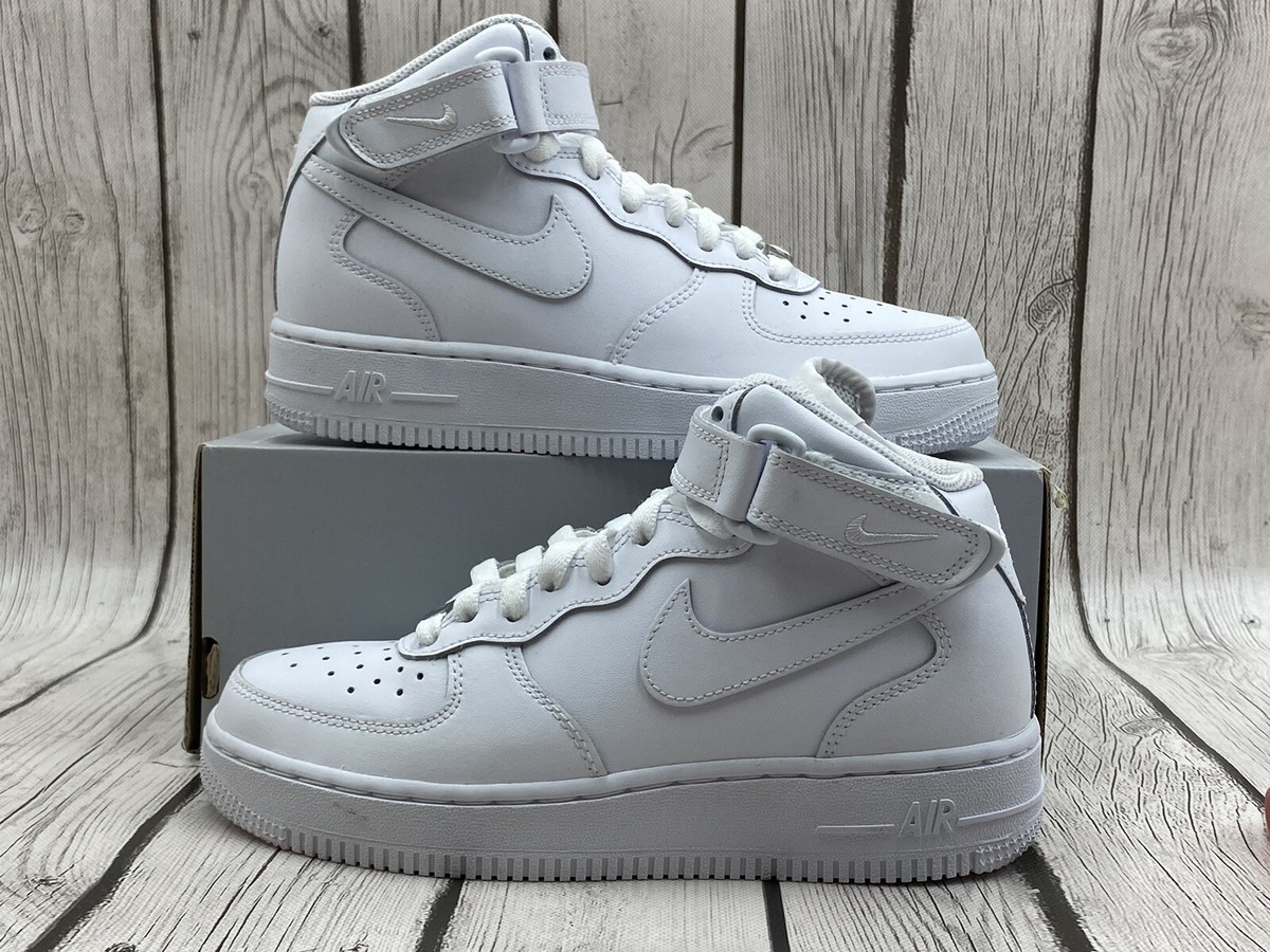 Kids Air Force White Size Kids Nike Air Force PS Trainers CZ1685