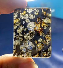 1 pieza exquisita SERICHO palasita oliva meteorito rebanada de hierro - de Kenia Meteorito