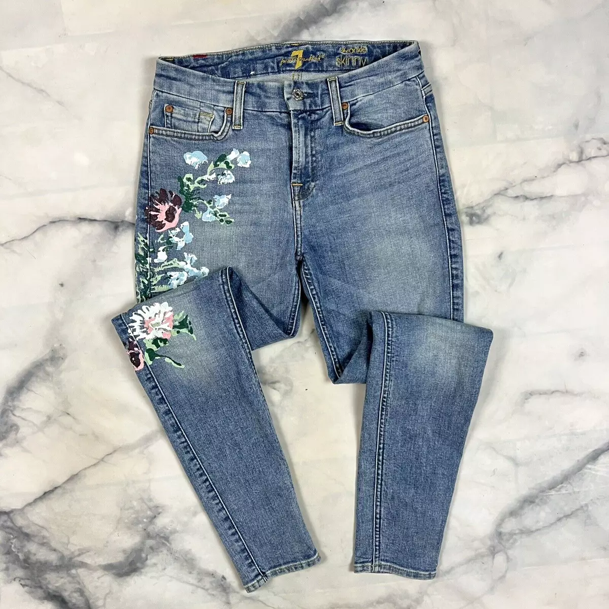 7 for all mankind floral jeans sales