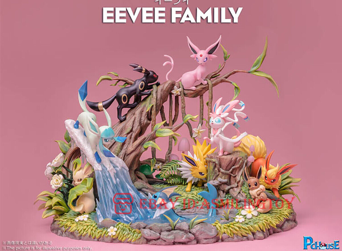 Sold Out〗Pokemon Eevee Family Model Statue Resin - PC House Studio –  Pokemon lover