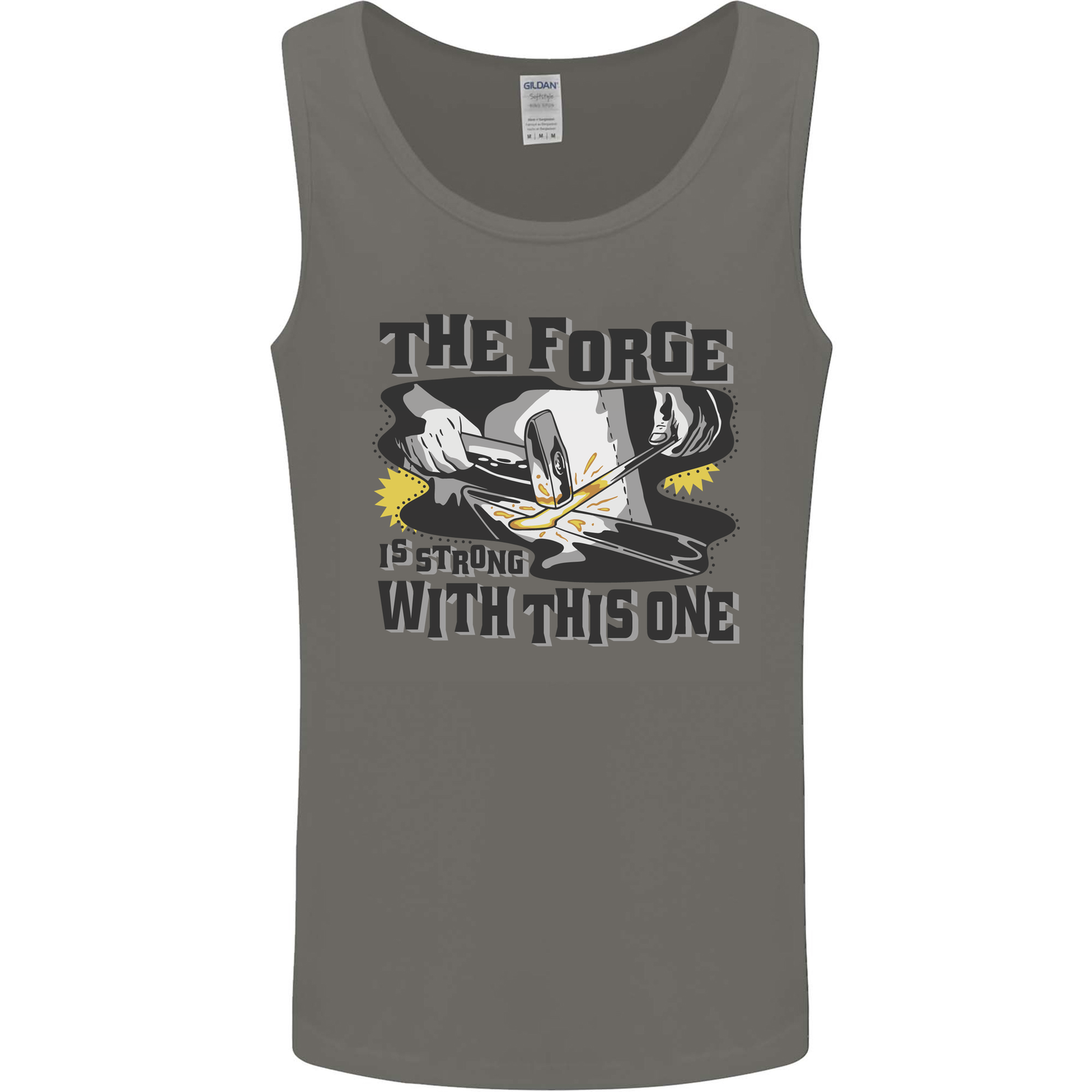Blacksmith the Forge is Strong With This One Mens Vest Tank Top
