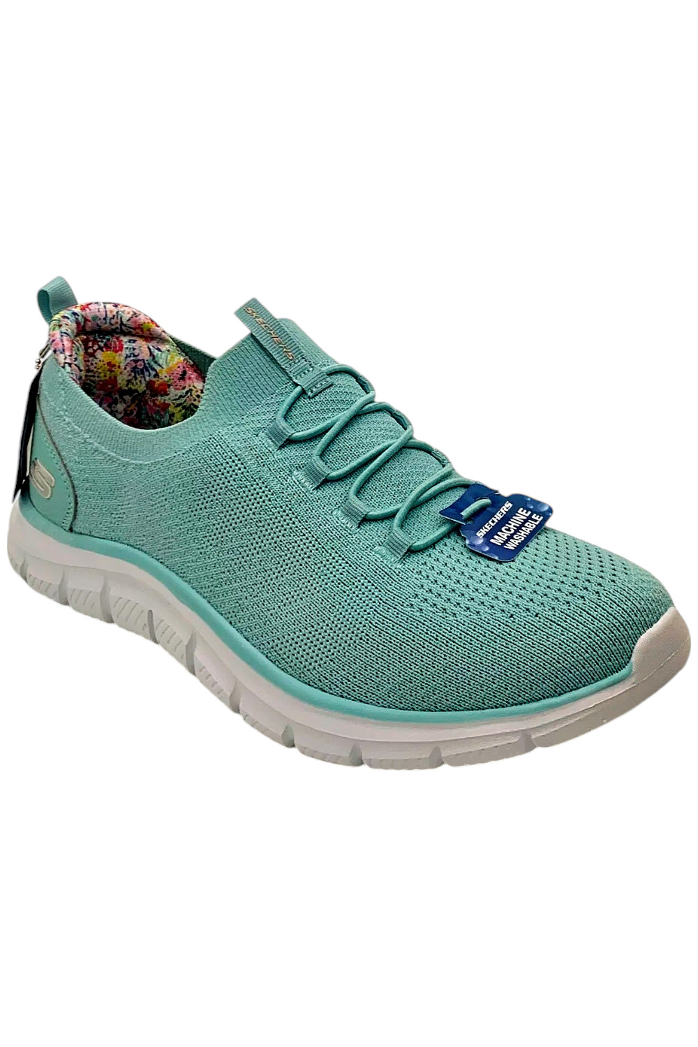 Skechers Track Washable Vegan Knit Bungee Mint