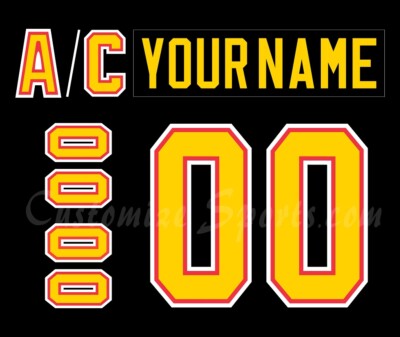 Vancouver Canucks Customized Number Kit For 1992-1996 Away Uniform