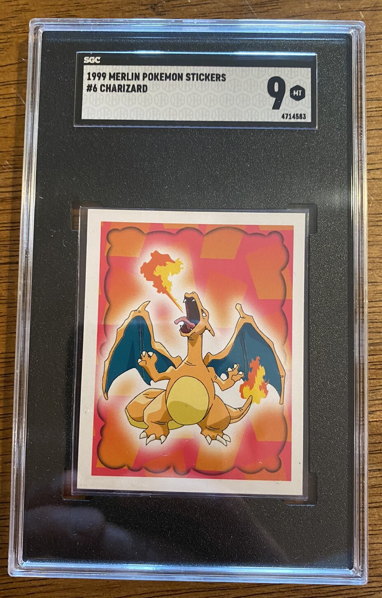 1999 Topps Merlin Pokemon Charizard #6 SGC 9 Mint | eBay