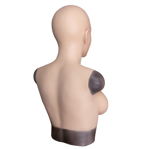 Mascarilla facial de silicona con cabeza completa para travesti - Imagen 6 de 10
