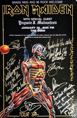 1987 IRON MAIDEN concert Poster Wall Art print 11x17in Facsimile