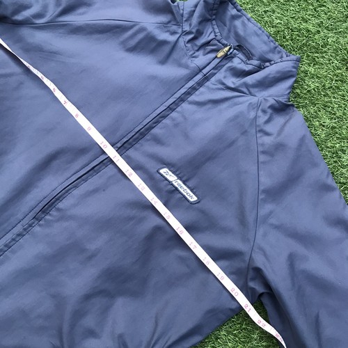 Reebok Ladies Grey / Blue windbreaker jacket size 12 Retro Lightweight - Picture 9 of 12