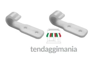 TENDAGGIMANIA Gancio a zig zig per sponda teloneria camion pvc plastica con anello aperto