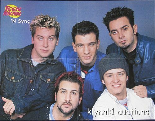 Lote de 2 carteles pósters plegables centrales de Backstreet Boys 1129A Freddie Prinze Jr NSync en la parte posterior - Imagen 4 de 4