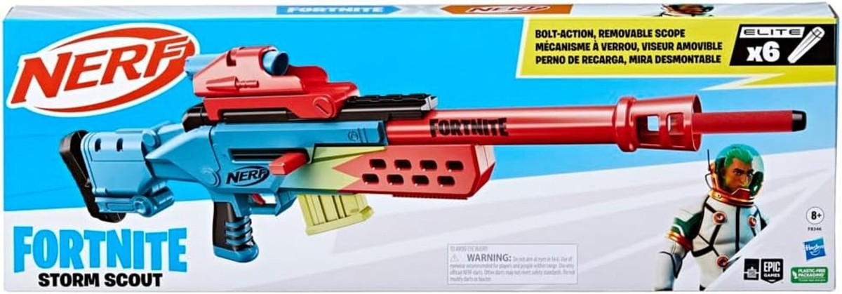 Nerf Fortnite Storm Scout Storm Scout Blaster, Removable Nerf