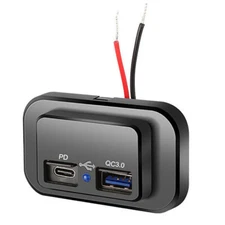 12V Car Cigarette Lighter Socket Dual 4.8A Dual USB Port Charger Power Outlet