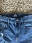 WOMENS HOLLISTER BLUE SKINNY JEANS DISTRESSED SIZE 2S SHORT — photo 3