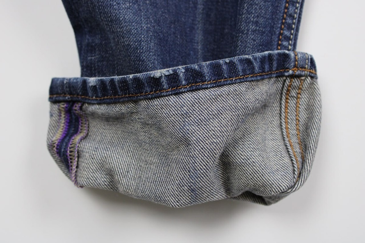 DIESEL SHIONER Blue Wash 0813S Denim Slim Skinny Distressed Jeans