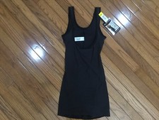NWT Sears Slim Shape Firm Control Torsette Body Slip Midriff Black Sz M C10-5 